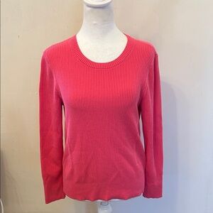 Talbots Hot  Pink Long sleeve Sweater Size LP EUC